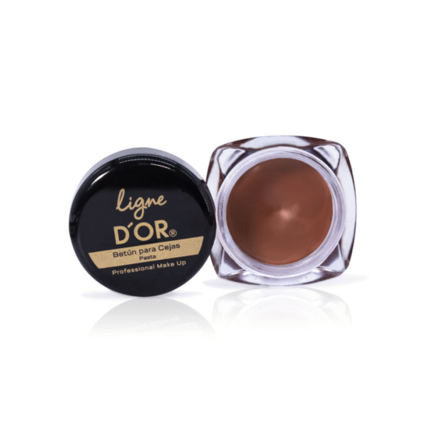 Betun para cejas con aceite de Ricino y aceite de Calendula, Betun para cejas de Ligne D´or betun para cejas tono Castaño