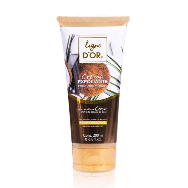 Crema Exfoliante de Coco para Manos y Cuerpo