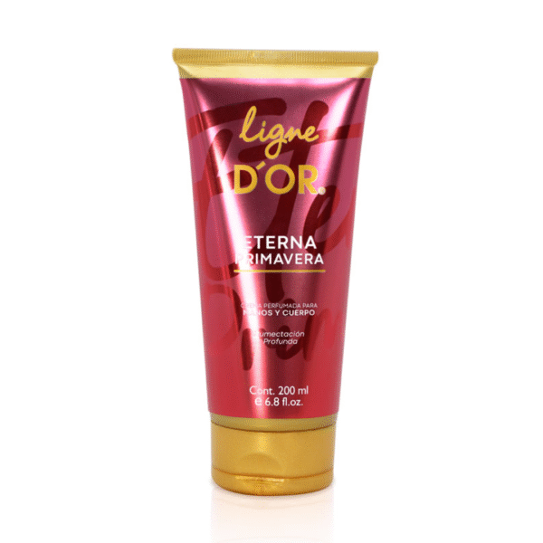 Crema Perfumada Eterna Primavera Ligne D'OR para manos y cuerpo con Humectación Profunda