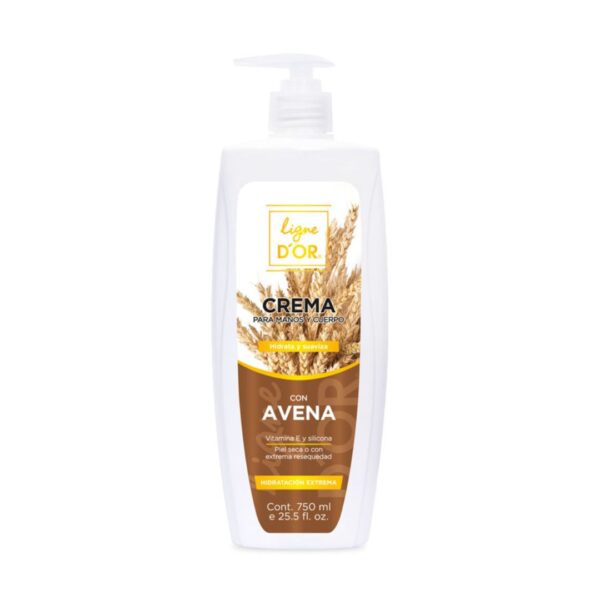 Crema para manos y cuerpo Crema con avena filtro solar vitamina E Hidratacion Corporal profunda piel extra seca crema para manos y cuerpo antienvejesimiento