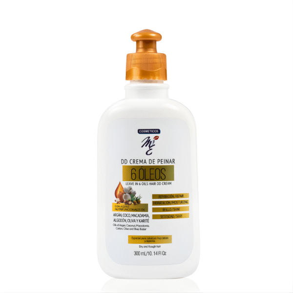 Crema de Peinar con 6 oleos nutrifuncionales reparación hidratación brillo sedosidad
