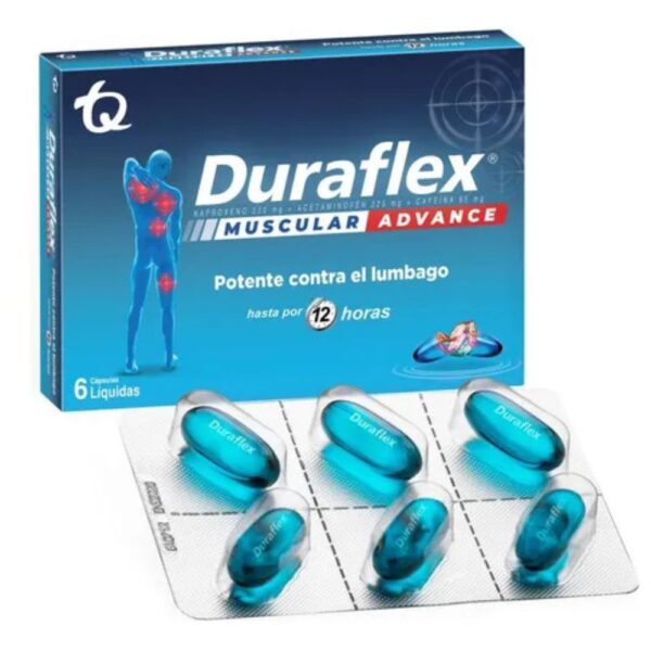 Naproxeno 500 mg Analgésico Duraflex Cápsulas antiinflamatorias