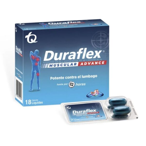Naproxeno 500 mg Analgésico Duraflex Cápsulas antiinflamatorias
