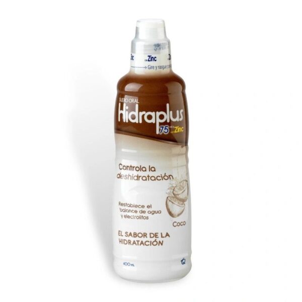 Suero oral zinc Rehidratante cherry HidraPlus cerezo Electrolitos 400ml Solución hidratación Pedialyte alternativo Zinc oral cherry