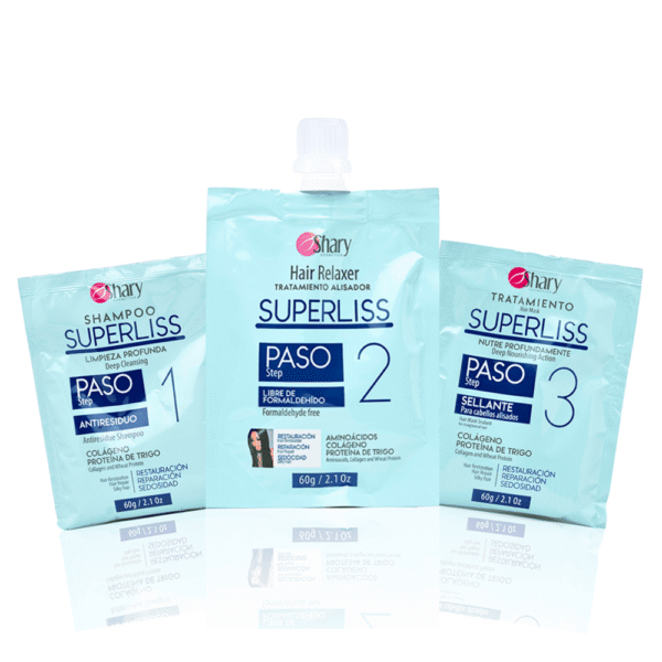Kit Superliss alisador para cabellos naturales con paso a paso