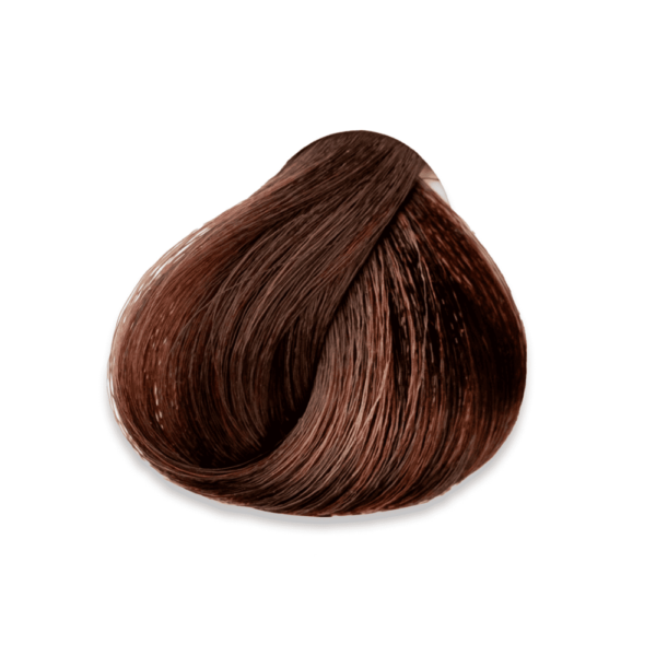 Mechon del tinte 4.0 Castaño Medio Muestra del tinte 4.0 castaño medio en cabello