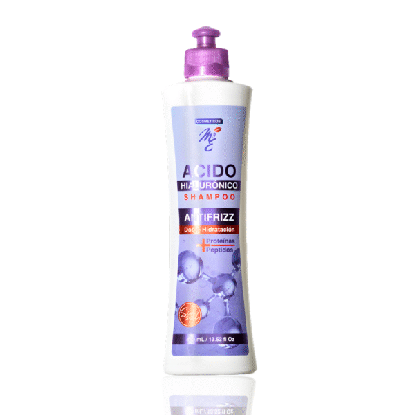 Shampoo con acido hialuronico reparador de cabello