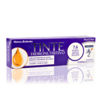 Tinte Hidronutritivo 7.6 Rubio Medio Rojizo Tinte Hidronutritivo 7.6 rubio medio rojizo con aceite de argan y ceramidas, tinte cubrimiento total de canas