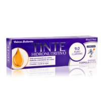 Tinte Hidronutritivo 9.0 Rubio Clarisimo con aceite de argan y ceramidas, tinte cubrimiento total de canas