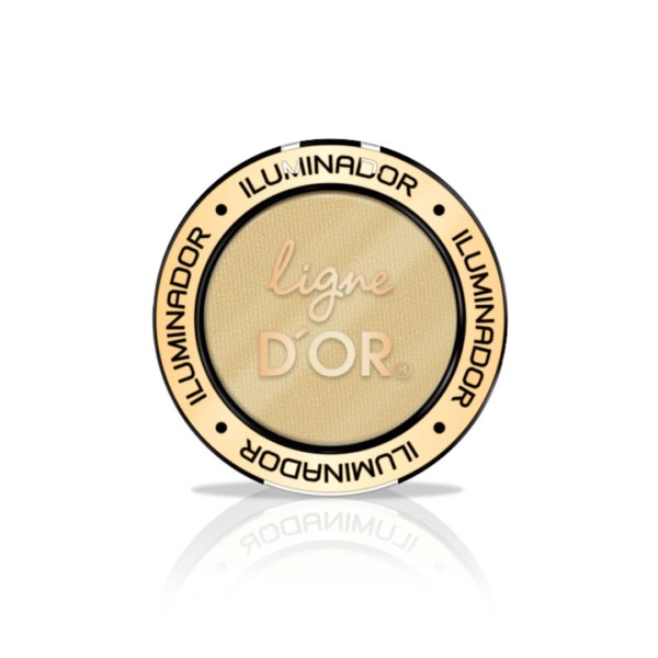 Iluminador de ligne d´or tono California dorado aporta brillo natural y resalta facciones de tu rostro. Disponible en azzoc