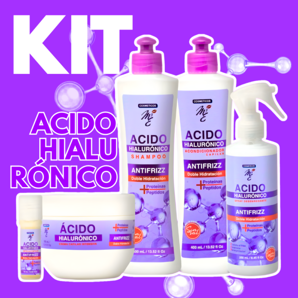kit capilar de acido hialuronico | shampoo con acido hialuronico | kit de acido hialuronico marca mye | ampolla de acido hialuronico | azzoc