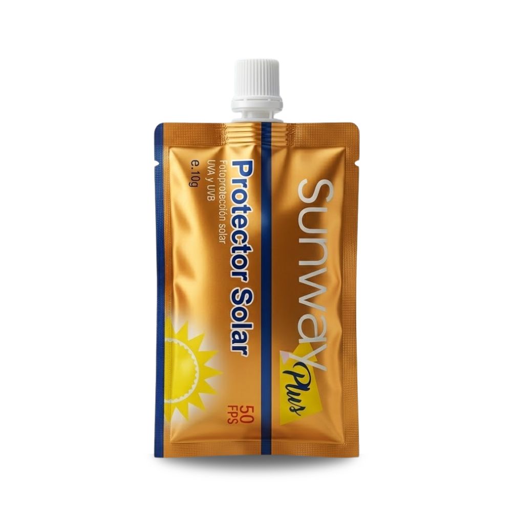Protector solar Sunway Plus en sachet azzoc