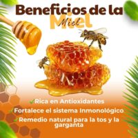 Beneficios de Miel de abejas 100% Organica Caleos azzoc