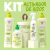Kit capilar activador de rizos, rizos hidratados con volumen sin friz ni pesades azzoc